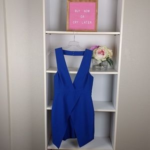 Finders Keepers Basic Instinct Blue Dress SZS